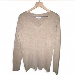 Croft & Barrow Tan V-Neck Sweater